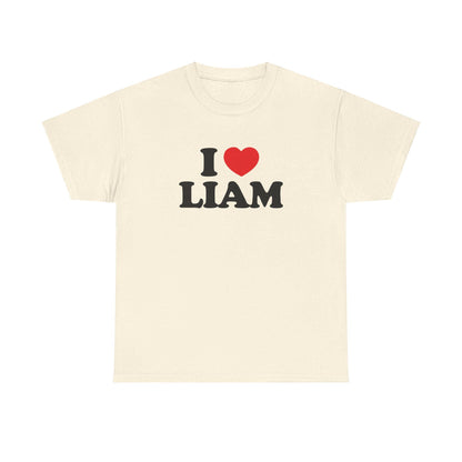 I love Liam Shirt, Unisex Heavy Cotton Tee, One Direction Fan Club, LP1, 1D Forever