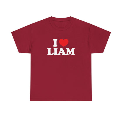 I love Liam Shirt, Unisex Heavy Cotton Tee, One Direction Fan Club, LP1, 1D Forever