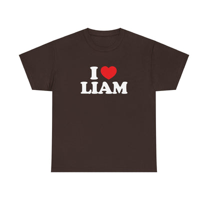 I love Liam Shirt, Unisex Heavy Cotton Tee, One Direction Fan Club, LP1, 1D Forever