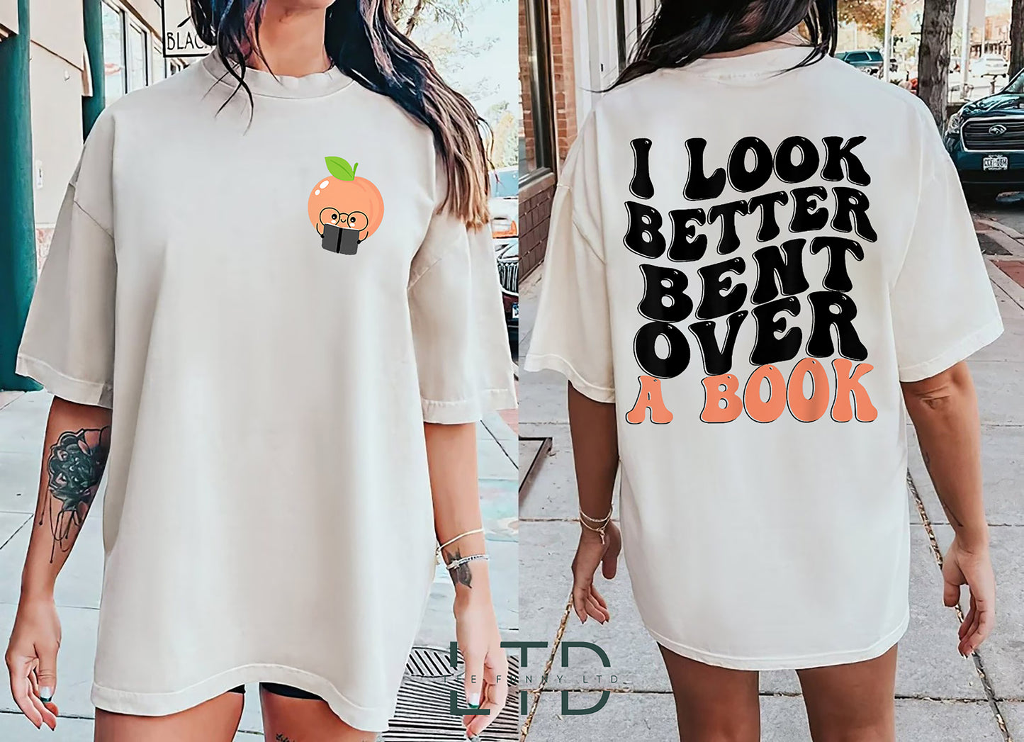 I Look Better Bent Over A Book Funny Book Lover shirt bossy boss shirts Design Book Worm Reading trendy teenager funny gift for best friends
