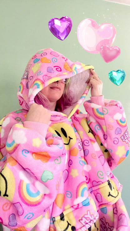 My Back Hurts [PINK] Jumbo Blanket Hoodie