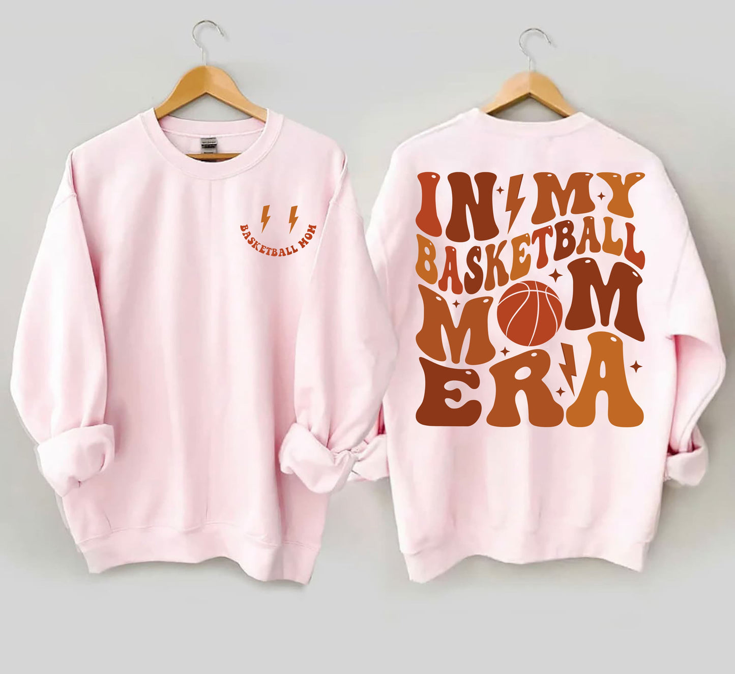 In My Basketball Mom Era Hoodie, Basketball Mom Shirt, Retro Basketball Season,Basketball Sweatshirt,High School Basketball Tee,Game Day Tee