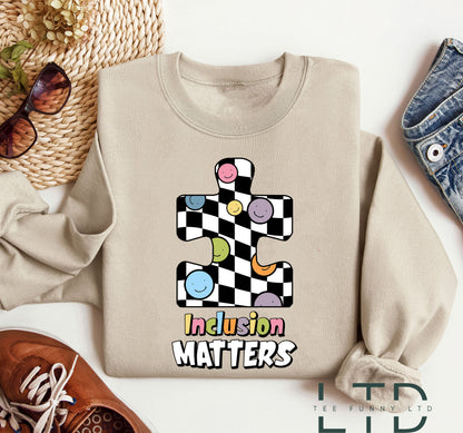 Inclusion Matters Shirt, Neurodiversity Shirt, Autism Acceptance Shirt, Speech Therapy Shirt, Autism Therapy, Autism Awareness Shirt