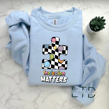 Inclusion Matters Shirt, Neurodiversity Shirt, Autism Acceptance Shirt, Speech Therapy Shirt, Autism Therapy, Autism Awareness Shirt