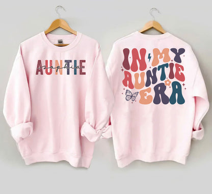 In My Auntie Era Hoodie, Aunt Era Shirt, Eras Shirt, Aunt Shirt, Baby Pregnancy Announcement for Aunt, Gift For Aunt, Aunt Birthday Gift