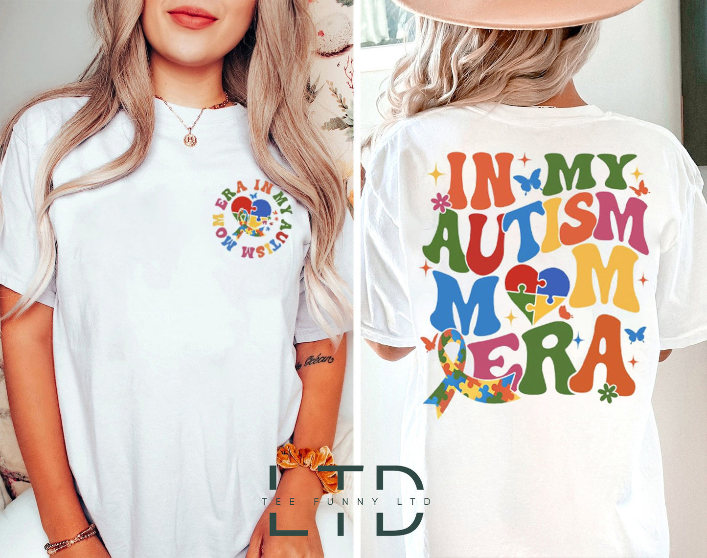 In My Autism Mom Era Shirt, Autism Puzzle Shirt, Autism Mama Tee, Autism Awareness Shirt,ADHD Shirt,Gift For Autism Mom,Neurodiversity Shirt