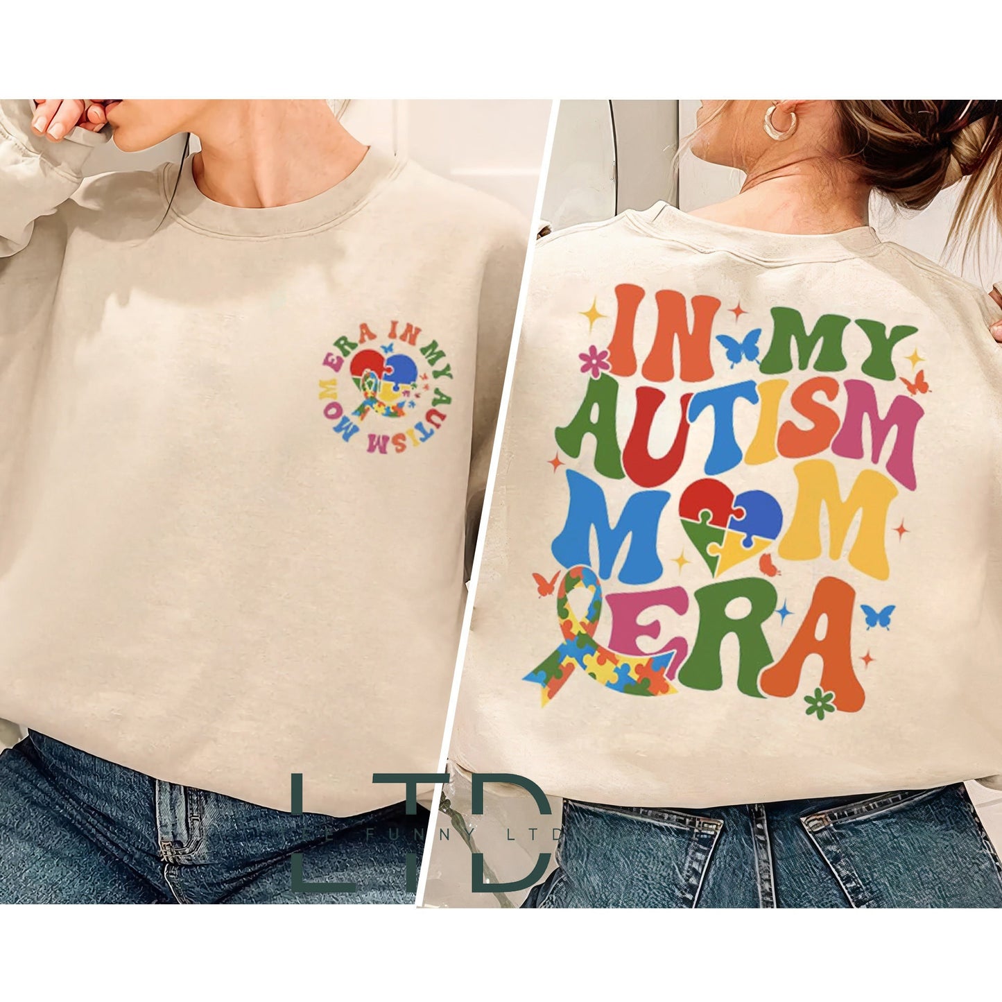 In My Autism Mom Era Shirt, Autism Puzzle Shirt, Autism Mama Tee, Autism Awareness Shirt,ADHD Shirt,Gift For Autism Mom,Neurodiversity Shirt