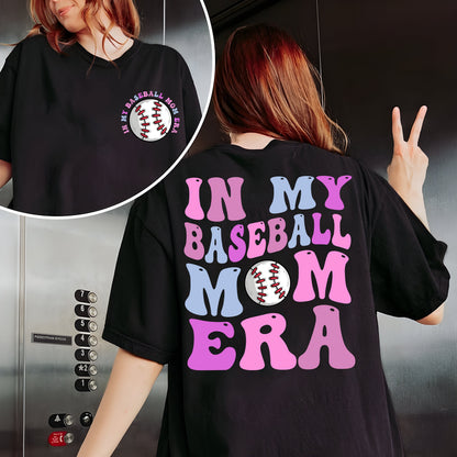 In My Baseball Mom Era Shirt, Baseball Mom Shirt, Baseball Mama Era, Baseball Mama Shirt, Gift For Baseball Mom, Baseball Shirt