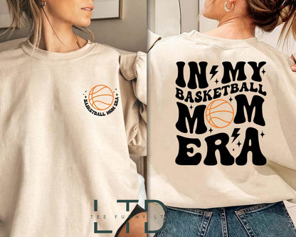 In My Basketball Mom Era Shirt, Sport Mom Shirt, Basketball Lover Shirt, Basketball Mom Sweatshirt, Game Day Shirt, Basketball Mom Crewneck