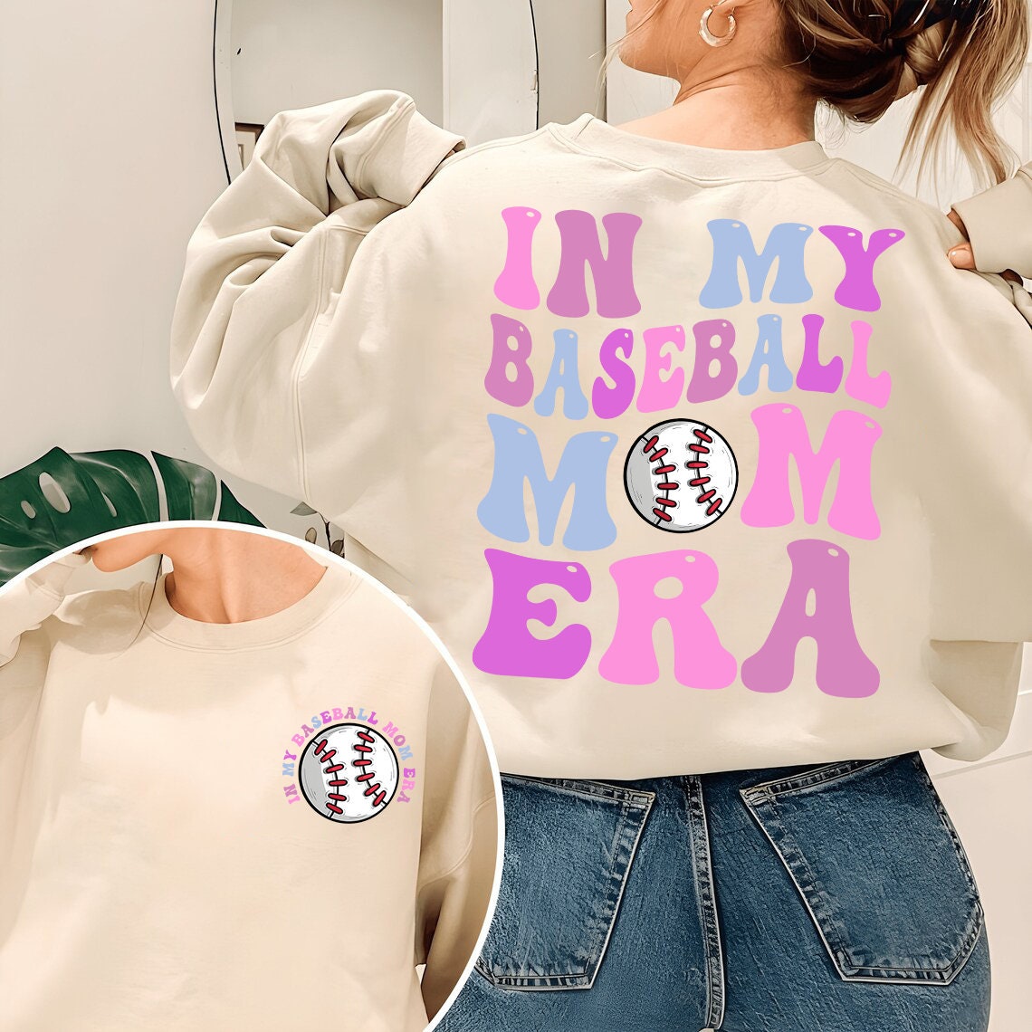 In My Baseball Mom Era Shirt, Baseball Mom Shirt, Baseball Mama Era, Baseball Mama Shirt, Gift For Baseball Mom, Baseball Shirt