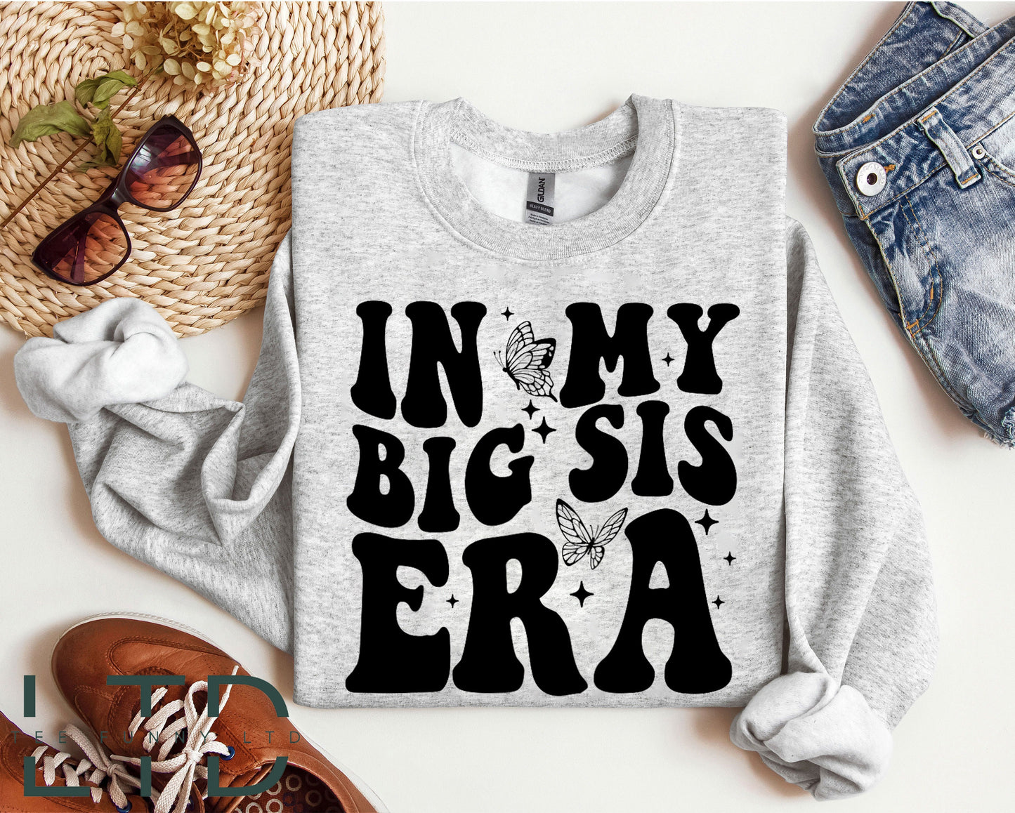 In my Big Sister Era Sweatshirt, Big Sister Shirt, Concert Kid Sweater,Birthday Shirt,Funny Toddler, Big Sis Sweater,Trendy Kid Shirt