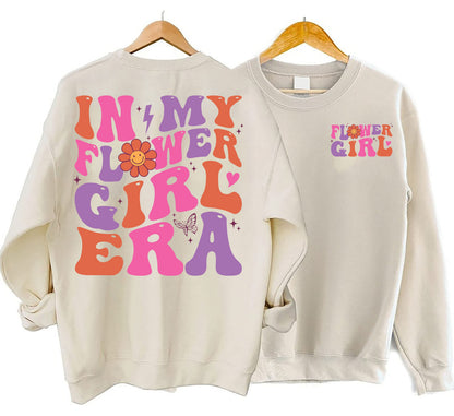 In My Flower Girl Era Hoodie, Flower Girl Shirt, Flower Girl Proposal, Wedding Shirt,Junior Bridal Party, Flower Girl Gift,Bridal Party