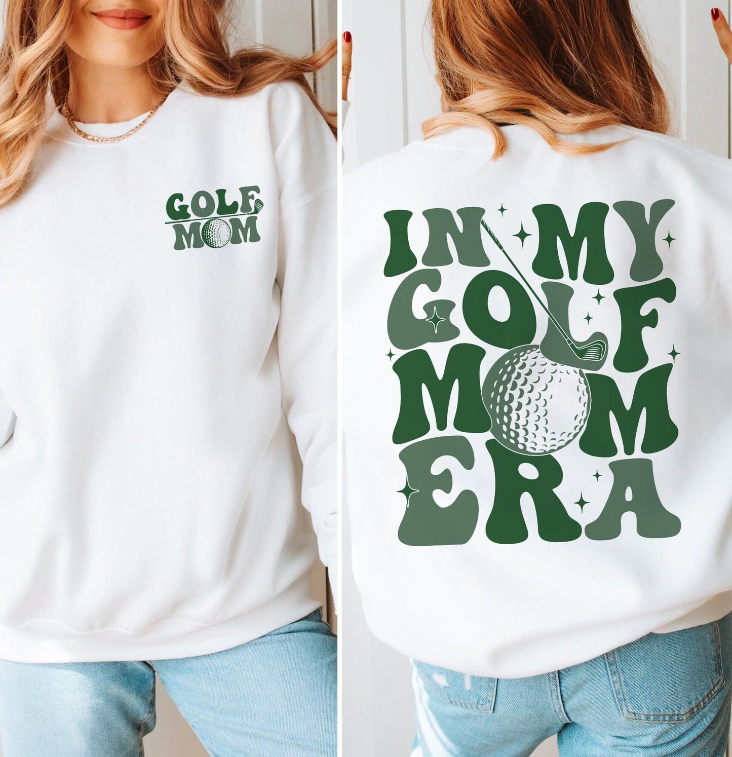 In My Golf Mom Era Sweatshirt, Mom Golf Clubs Shirt, Mom Tee Golf, Game Day Golf Sweatshirt, Golf Mom Era Shirt