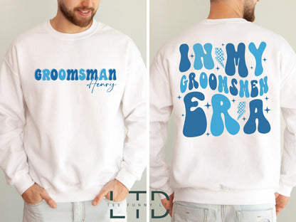 In My Groomsmen Era Shirt, Personalized Groomsmen Shirt, Groom Shirt, Man Of Honor, Brides man Shirt, Wedding Party,Groomsmen Proposal Gift