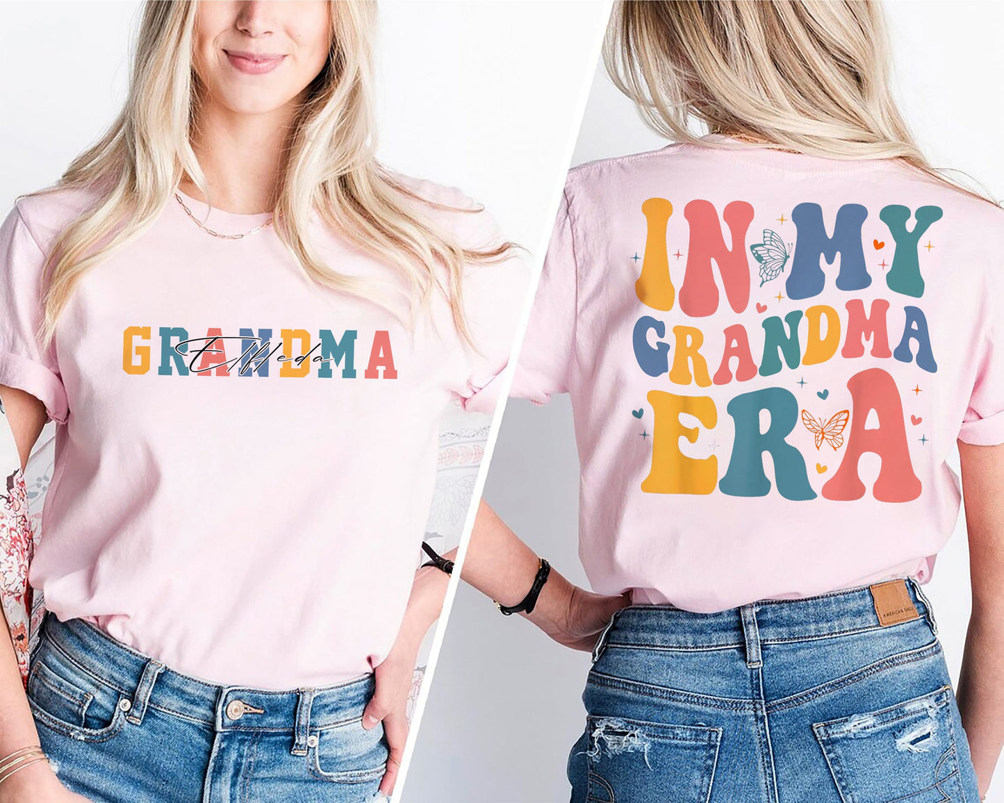 In My Grandma Era skjorte, julegave til bedstemor, familieskjorte, skjorte til bedstemor, gave til ny mormor, mors dags gave, sød gave-t-shirt
