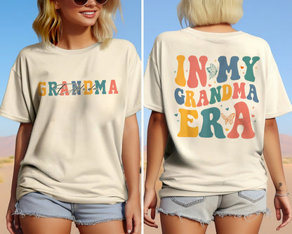 In My Grandma Era skjorte, julegave til bedstemor, familieskjorte, skjorte til bedstemor, gave til ny mormor, mors dags gave, sød gave-t-shirt