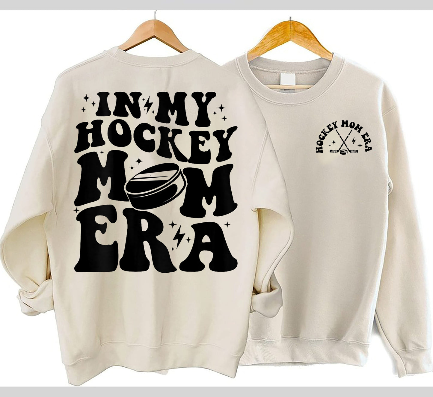 In My Hockey Mom Era Hoodie, Hockey Mom Sweatshirt, Retro Hockey Season Sweater, High School Hockey, Sports Mom Sweat, Hockey Mom Gift