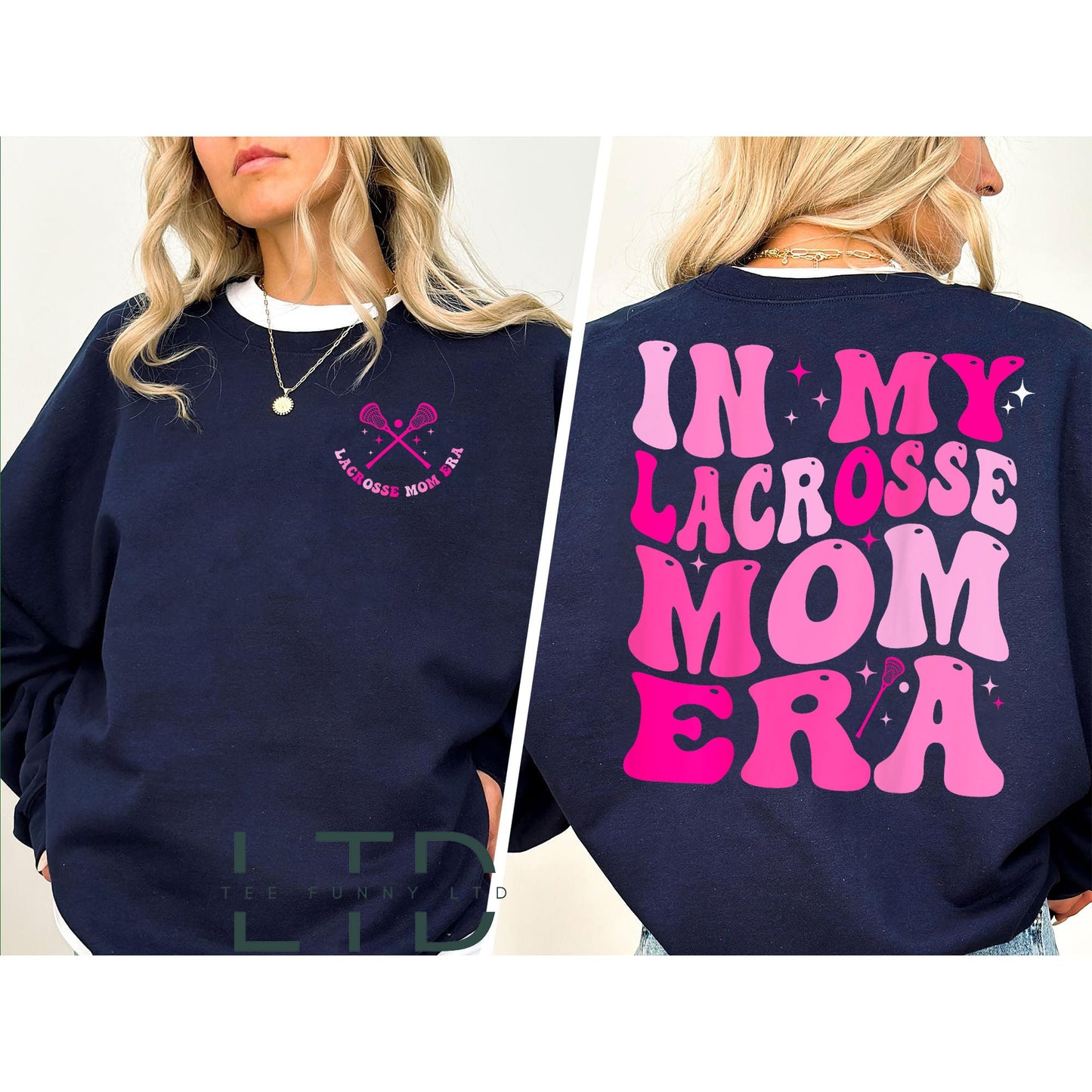 In My Lacrosse Mom Era Shirt, Lacrosse Mom Shirt, Retro Game Day Shirt, x Lacrosse Mom Gift, Team Mom Gift,LAX Mama Sweater,in My Era Shirt