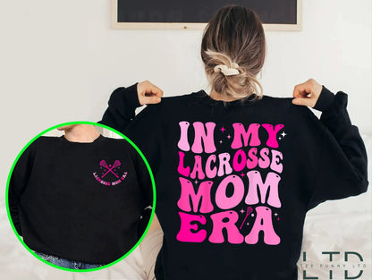 In My Lacrosse Mom Era Shirt, Lacrosse Mom Shirt, Retro Game Day Shirt, x Lacrosse Mom Gift, Team Mom Gift,LAX Mama Sweater,in My Era Shirt