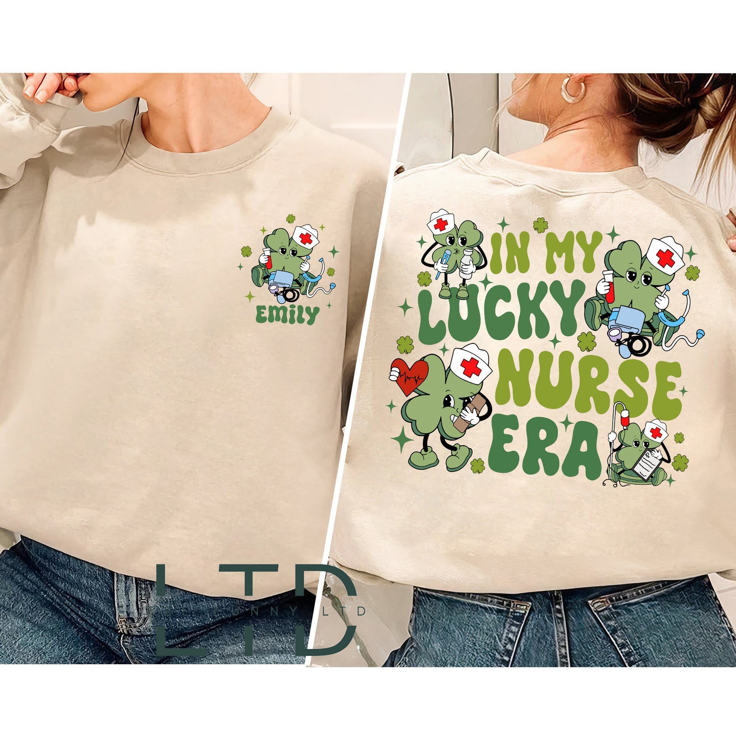 In My Lucky Nurse Era Shirt,  Registered Nurse Shirt, St Patrick Nurse Shirt, St. Patrick's Day Shirt, Lucky Nurse Shirt, Gift For Nurse