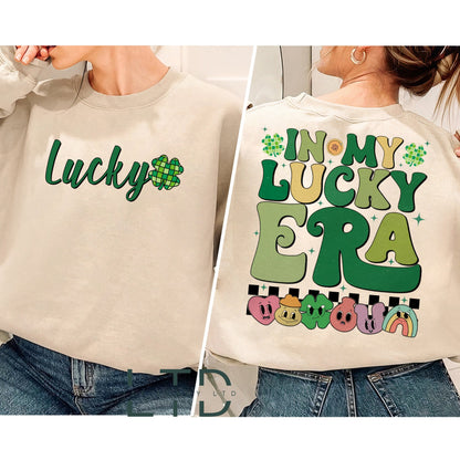 In My Lucky Era Shirt,  St Patrick's Day Shirt, Funny Saint Patrick's Day Tee, St Patricks Outfit,Shamrock Gift For St Patrick Days