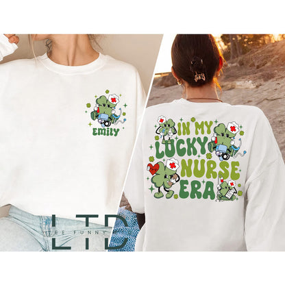 In My Lucky Nurse Era Shirt,  Registered Nurse Shirt, St Patrick Nurse Shirt, St. Patrick's Day Shirt, Lucky Nurse Shirt, Gift For Nurse