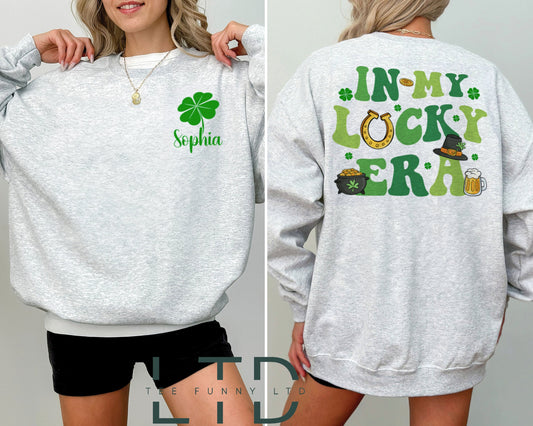 In My Lucky Era Saint Patrick's Day Shirt, St Patricks Day Family Shirt, Shamrock Gift For St Patricks Day, St Patrick's, Clover Lucky Shirt