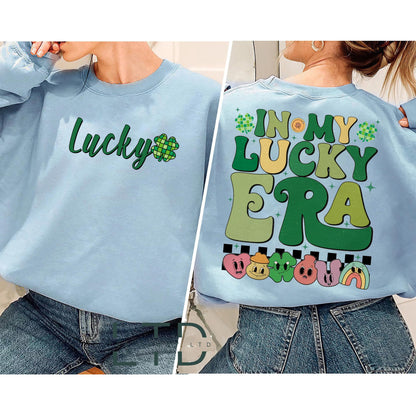 In My Lucky Era Shirt,  St Patrick's Day Shirt, Funny Saint Patrick's Day Tee, St Patricks Outfit,Shamrock Gift For St Patrick Days