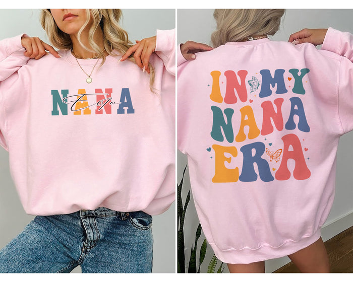 In My Nana Era Shirt, Cool Nana Shirt, Best Nana Shirt, Gift for Grandma, Cute Shirts for Grandma, Pregnancy Announcement, Nana Shirt gift