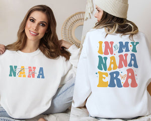 In My Nana Era Shirt, Cool Nana Shirt, Best Nana Shirt, Gift for Grandma, Cute Shirts for Grandma, Pregnancy Announcement, Nana Shirt gift