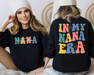 In My Nana Era Shirt, Cool Nana Shirt, Best Nana Shirt, Gift for Grandma, Cute Shirts for Grandma, Pregnancy Announcement, Nana Shirt gift