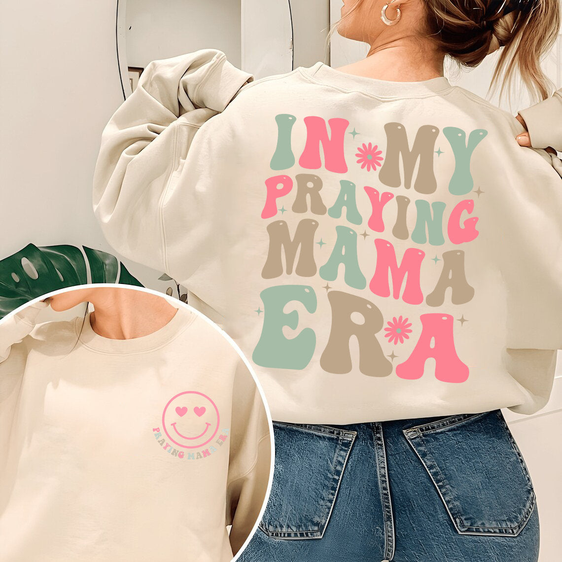 In My Praying Mama Era Sweatshirt, Praying Mom Era Sweater, Mothers Day Gift, Christian Mom Hoodie, Easter Sweatshirt,Gift For New Mom Shirt