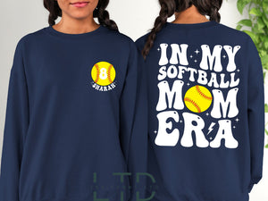 In My Softball Mom Era Shirt, Sport Mom Shirt, Softball Lover Shirt, Custom Softball Mom Shirt, Softball Mom Era Shirt, Softball Mom Gift