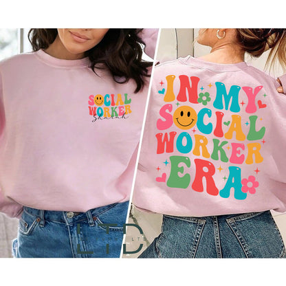 I Mo Shráid Oibrí Sóisialta Léine, Léine Oibrí Sóisialta Pearsantaithe, Léine Comhairleoir, Léine Oibrí Sóisialta Scoile, Bronntanas Oibrí Sóisialta, Léine Mhúinteora