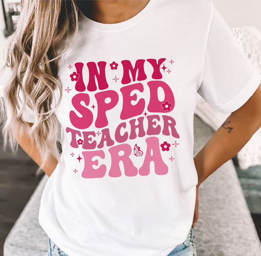 In My Sped Teacher Era T-shirt, In My Teacher Era Tee, Retro Sped Teacher Shirt, Sped Shirt, Special Ed Teacher, Back To School Shirt