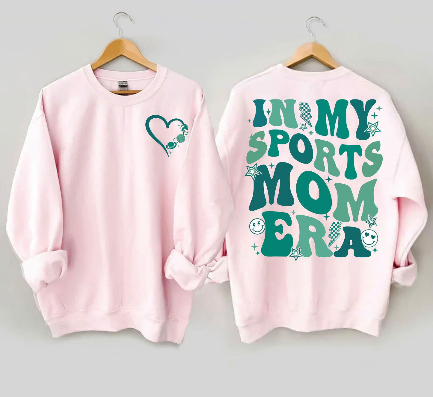 In My Sports Mom Era Hoodie, Sports Mom Tee, Game Day Shirt, Football Softball Volleyball Football Baseball Mom Shirt, Trendy Mama Shirt