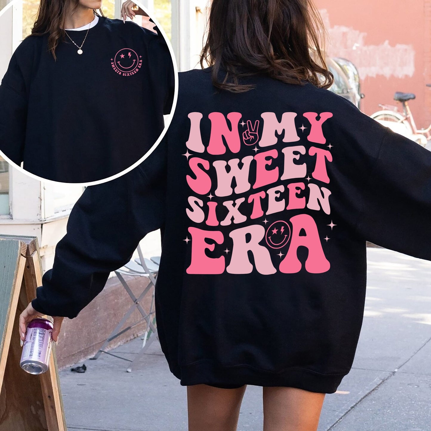 In My Sweet Sixteen Era Shirt, Sweet 16 Shirt, 16th Birthday Gift, 16 Birthday Party Shirt, Sweet 16 Squad Shirt, Birthday Girl Shirt party