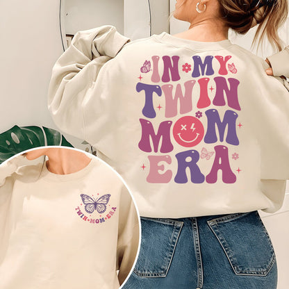 In My Twin Mom Era Sweatshirt, Twin Mama Comfort Colors Tshirt, Twin Mom Club, Twin Mom Tshirt, New Mom Shirt, Gender Reveal, Pregnant, Baby