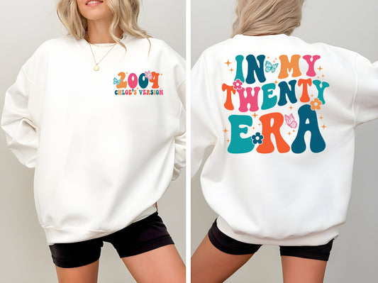 In My Twenties Era Shirt, 20th Birthday Shirt, Twentieth Birthday, Personalized Birthday Shirt, 20th Birthday Gift, Custom Birthday Hoodie