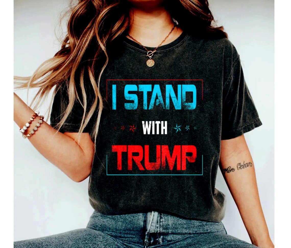 I Stand With Trump Shirt, Free Trump Shirt, Pro America Shirt, Republican Shirt, Republican Gifts, Conservative Shirt, trump gift, biden tee