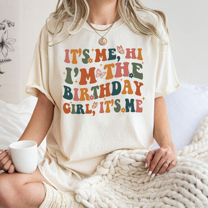 It's Me Hi I'm The Birthday Girl Shirt, Birthday Girl Sweatshirt, Girls Birthday Party Hoodie, Girls Birthday Shirt, Birthday Shirt Women