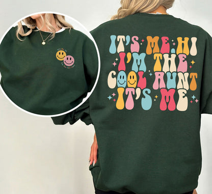 It's Me Hi I'm The Auntie It's Me T-shirt, Auntie Shirt, Aunt Shirt, Cool Aunt Tshirt, Auntie Gifts, Gift for Aunt, Promoted To Aunt