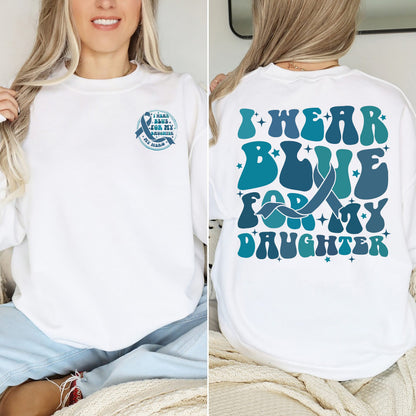 I Wear Blue For My Daughter Autism Awareness Shirt, Autism Family Shirt, Autism Awareness Shirt, In April We Wear Blue For Someone Shirt tee