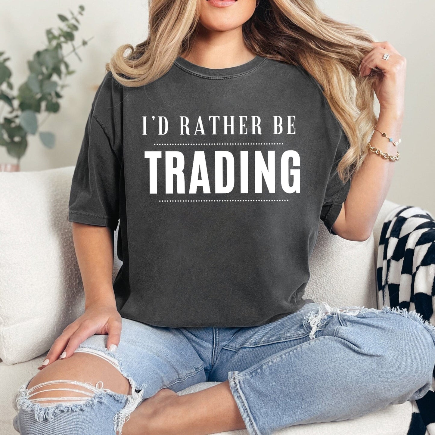 I'd Rather Be Trading Shirt, Stock Trader Shirt, Options Trading T-Shirt, Stock Market Investor Shirt, Day Trader Tees Gift