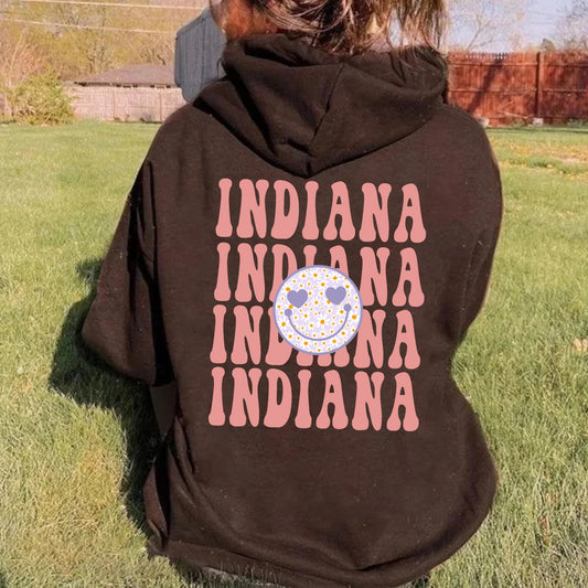 Indiana sweatshirt, Indiana Themed Sweatshirt, Indiana Tailgate Shirt, Indiana Crewneck, Indiana Student Gift, Y2K sweatshirt, hoodies