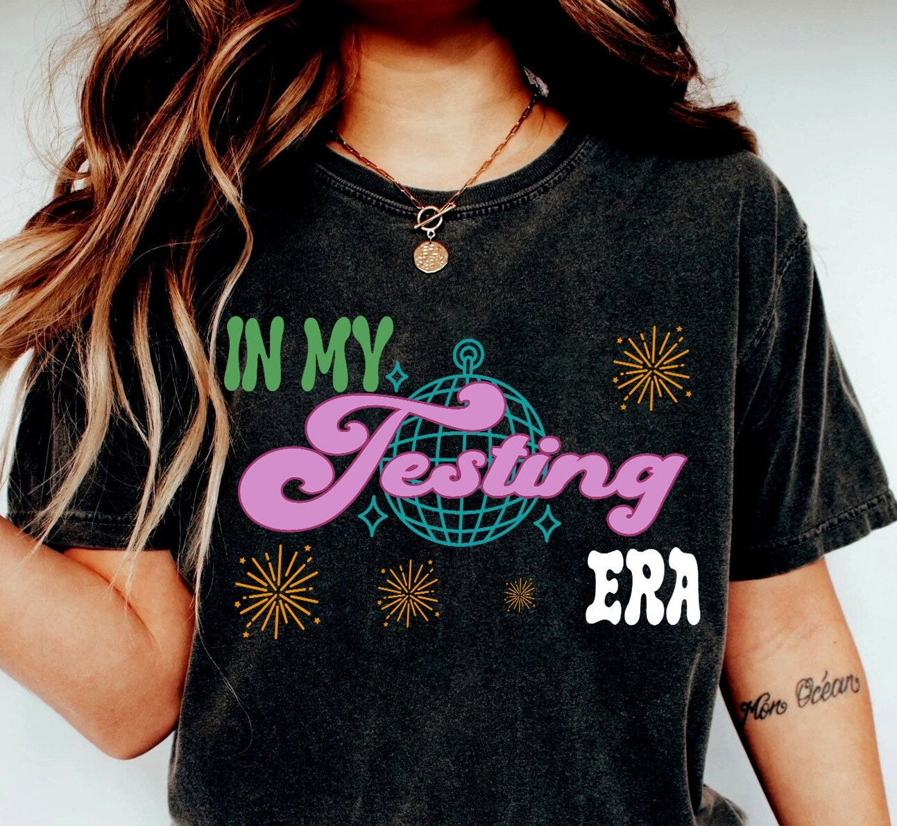 In my Testing Era Music Lovers Tee shirt, Funny Concert Shirt, Pop Singer T-Shirt, State Testing Shirt, Funny Teacher Tee, Gift For Teacher