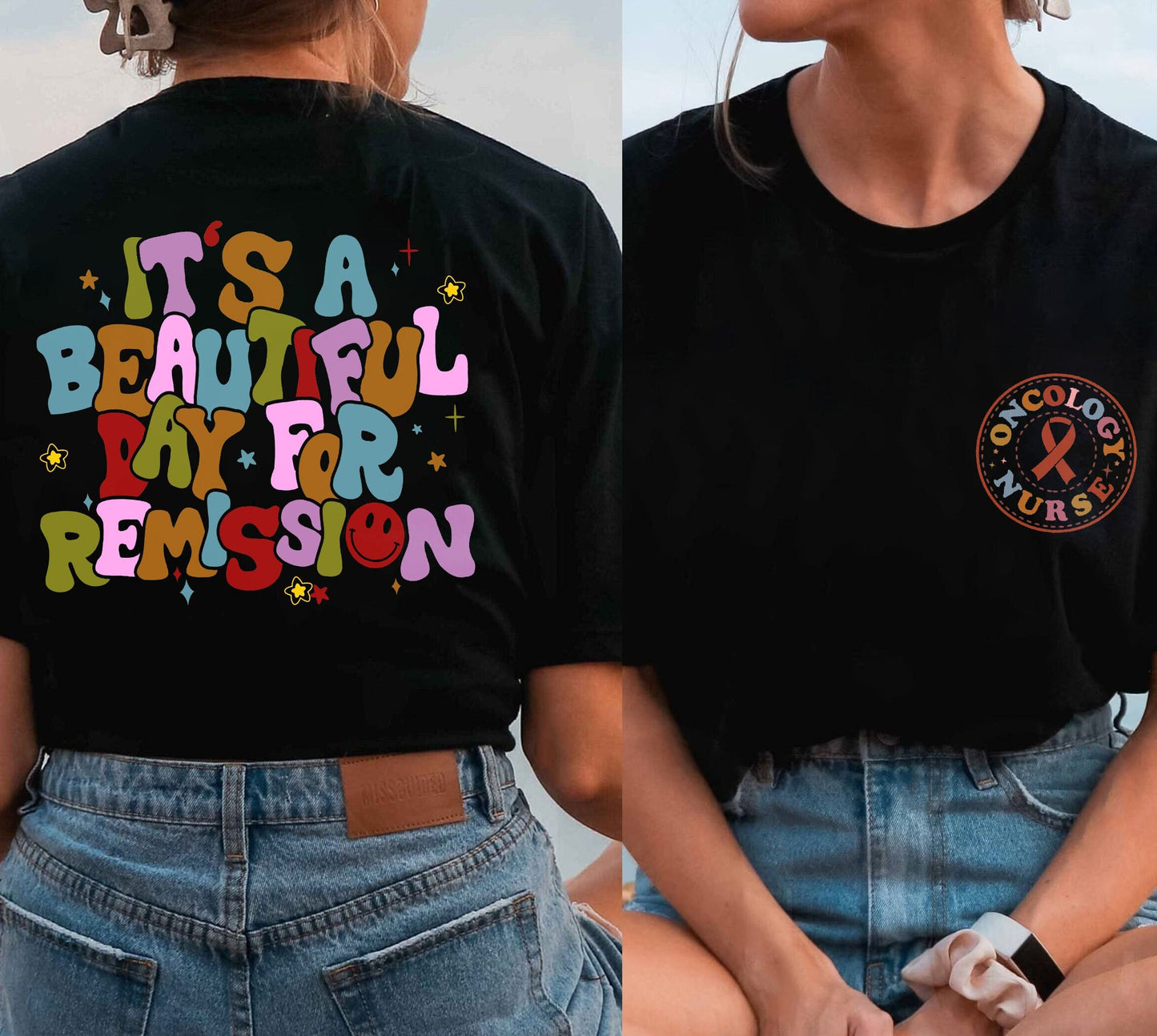 It's A Beautiful Day For Remission T-shirt, Oncology Nurse Shirt, Oncologist Shirt, Cancer Care Nurse, Oncology Squad, Nursing Team