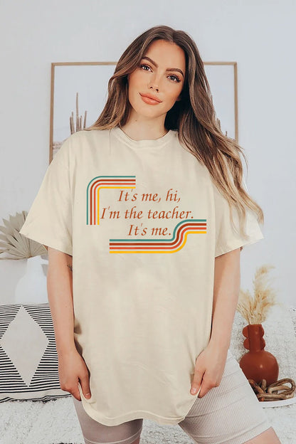 It's Me Hi I'm The Teacher It's Me Shirt, Teacher gift, Song Lyric Shirt, Funny Teacher Sweatshirt, Gift For Teacher, Teacher Christmas Tee