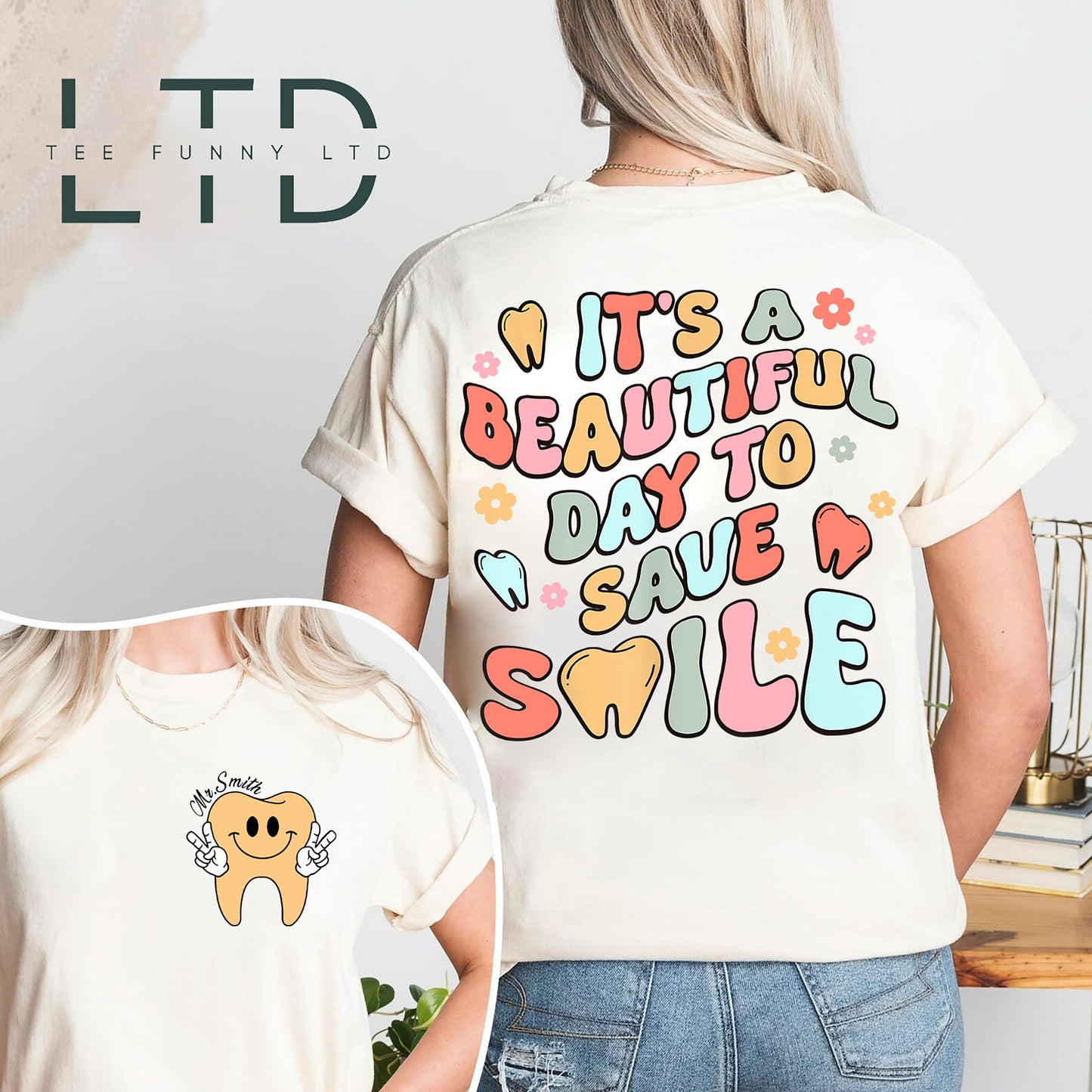 It's a Beautiful Day to Save Smile Shirt, Dentist Shirt, Dentist Graduation Gift, Dental Student Gift, Dental Assistant, Dental Life Shirt