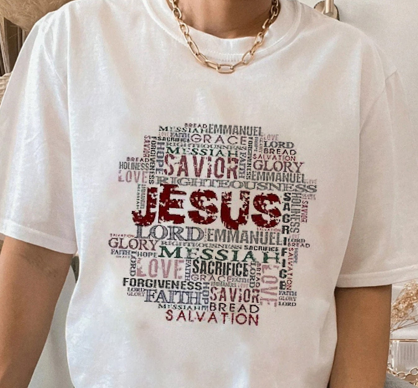 Jesus T-Shirt, Funny Easter Jesus T-shirts, Adults Women Men Ladies Kids Baby, T-shirt, Matching, Christian Catholic Faith